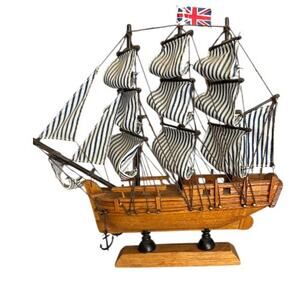Vintage Wooden HMS Bounty Ship Model